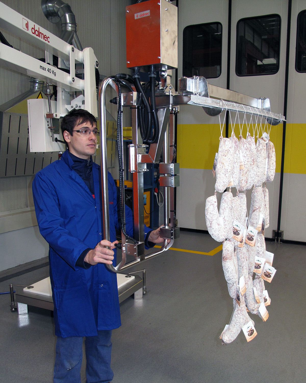 Dalmec UK Industrial Manipulator for cold meat – salami
