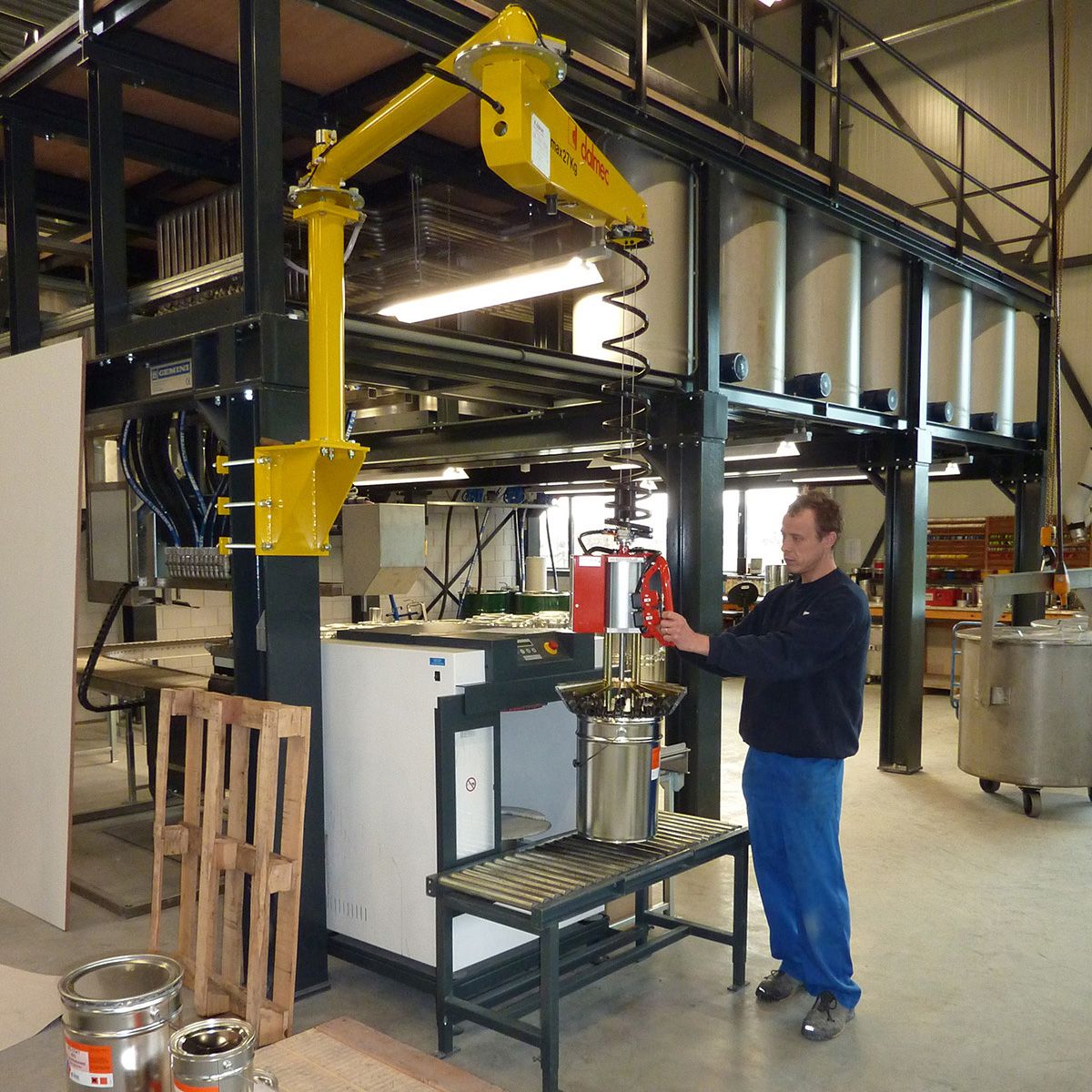 Double-Rope System for Metallic Pails – Posivel/Posifil with Closing & Transfer Tooling