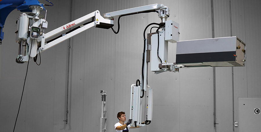 Handling Arm for Boilers – Pinch Jaws, 90° Tilt