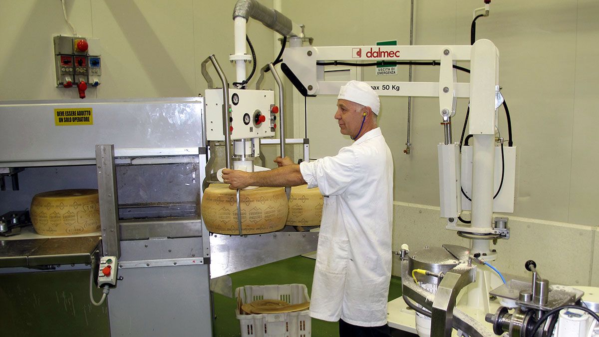 Ergonomic Handling of Cheese – Partner on Portable Base with Pinch Jaws